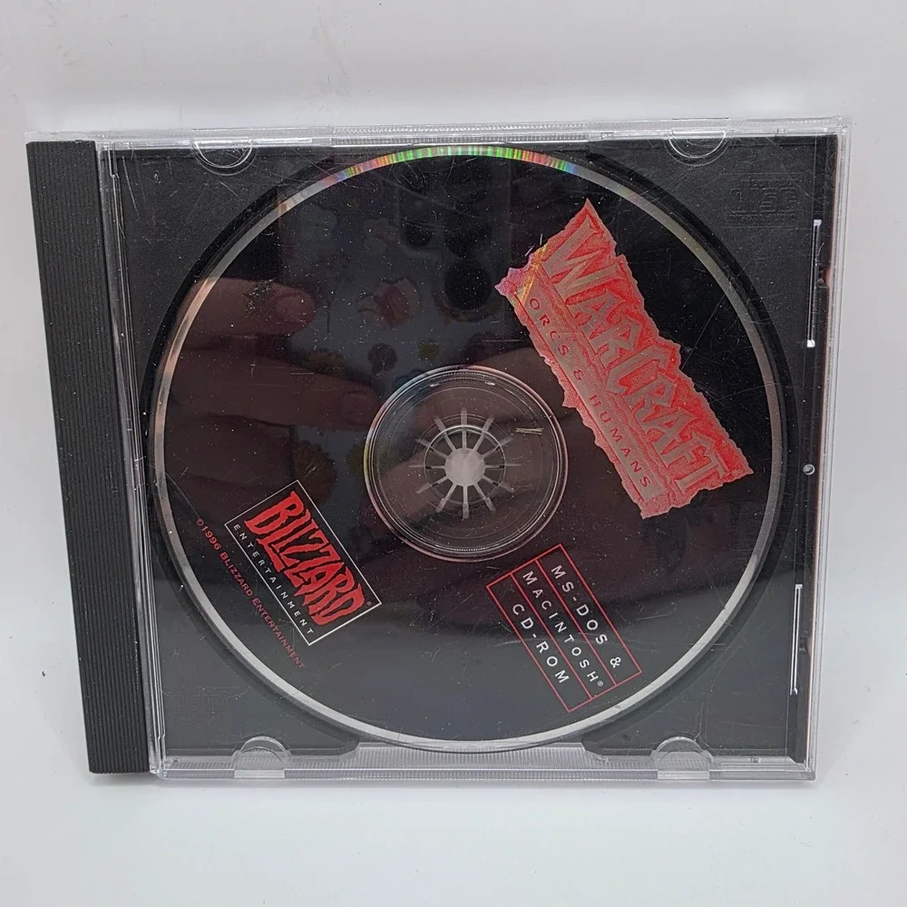 Warcraft Orcs &‎ Humans Blizzard Entertainment PC MS-DOS Macintosh CD-ROM 1996